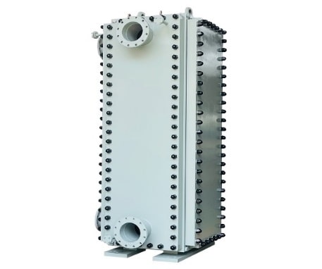 Crude oil cooler