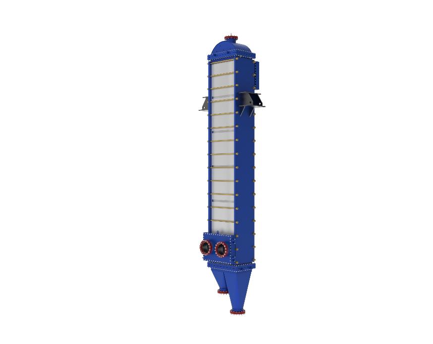 ‌Wide Gap Welded Plate Heat Exchanger Constructed